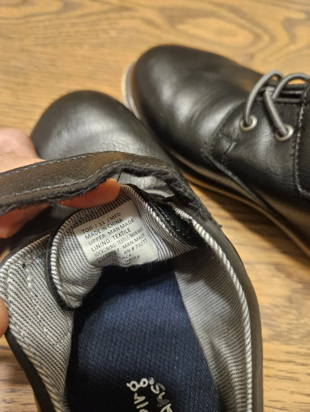 jumping beans Little Boys Black Dress Shoes with Hook-and-Loop Strap
